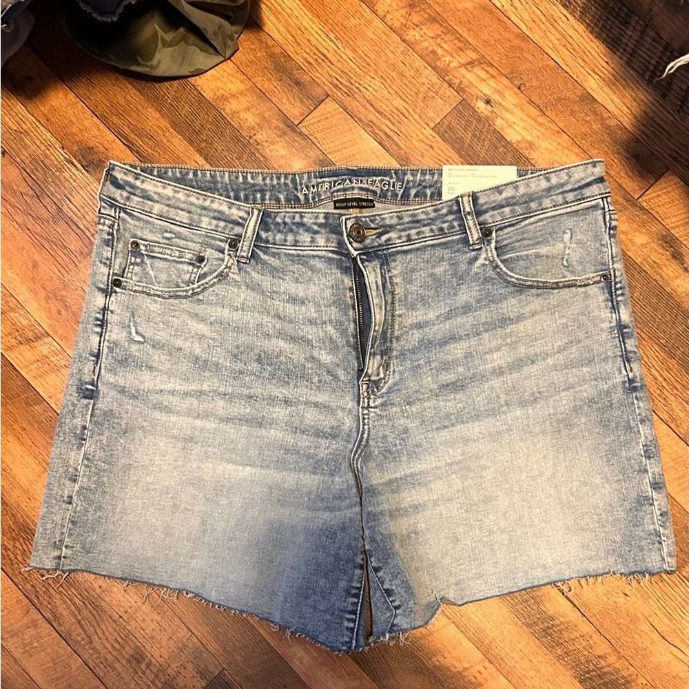 American Eagle Light Blue Next Level Stretch Denim shorts